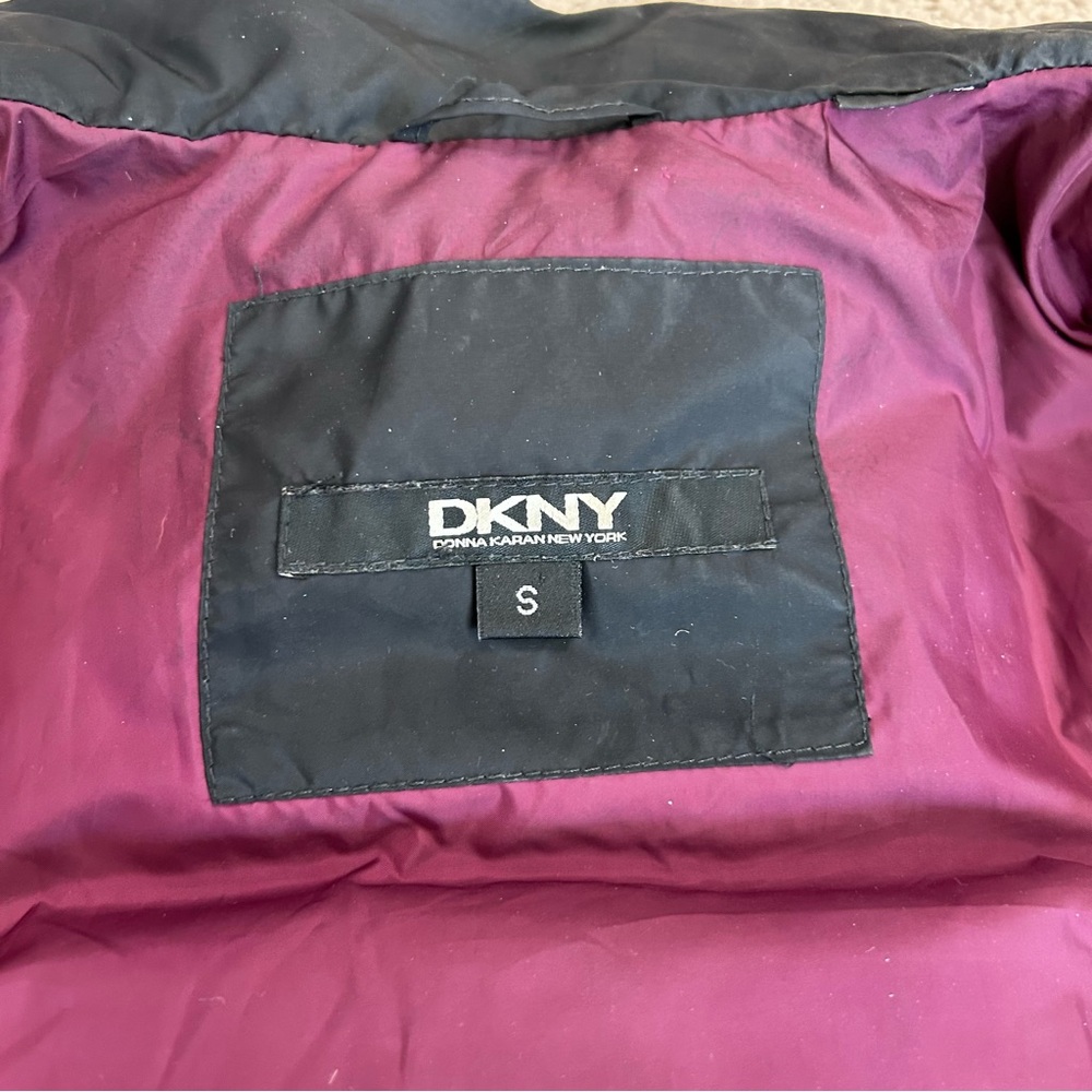 DKNY Black Down and Feathers Insulated Puffer Jacket Winter Outdoor - Picture 2 of 12